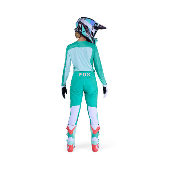 Maillot cross femme FOX 2026 Flexair Fracture - Aqua