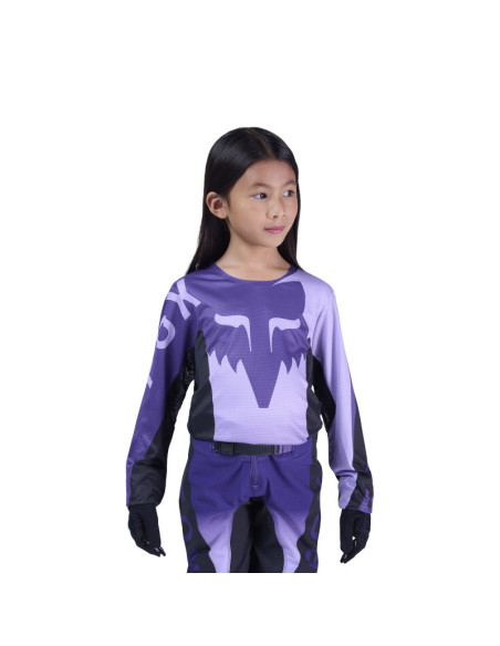 Maillot cross enfant FOX 2026 Flexair Spire - Violet Lila