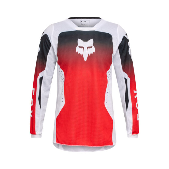 Maillot cross enfant FOX 2026 180 Shield - Rouge Fluo