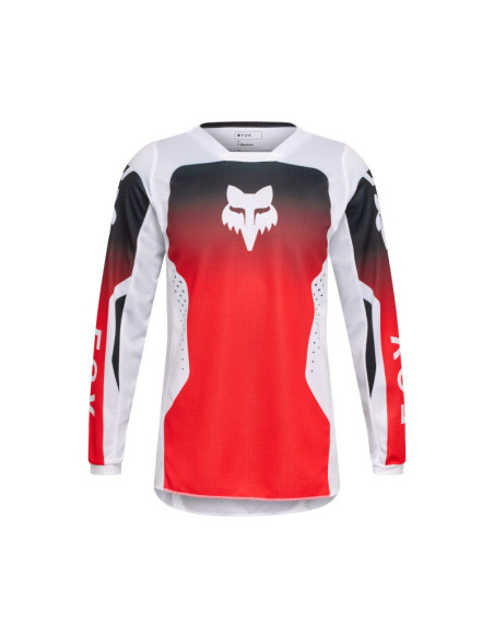 Maillot cross enfant FOX 2026 180 Shield - Rouge Fluo