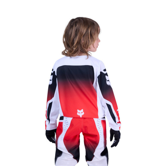 Maillot cross enfant FOX 2026 180 Shield - Rouge Fluo