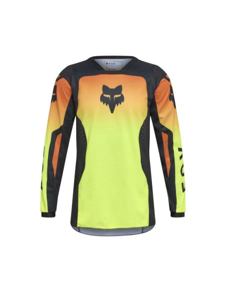 Maillot cross enfant FOX 2026 180 Shield - Jaune Fluo