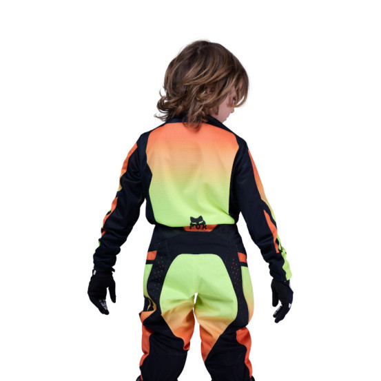 Maillot cross enfant FOX 2026 180 Shield - Jaune Fluo