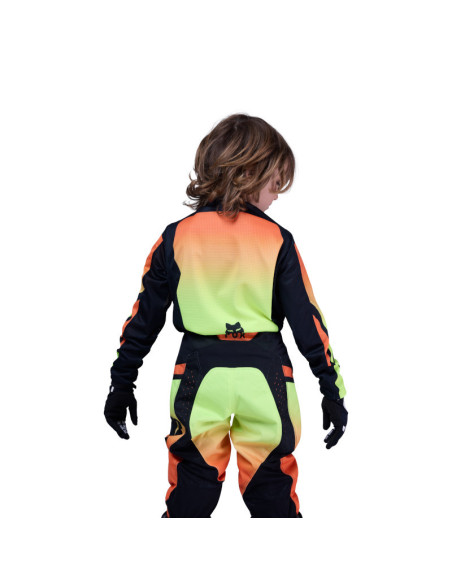 Maillot cross enfant FOX 2026 180 Shield - Jaune Fluo