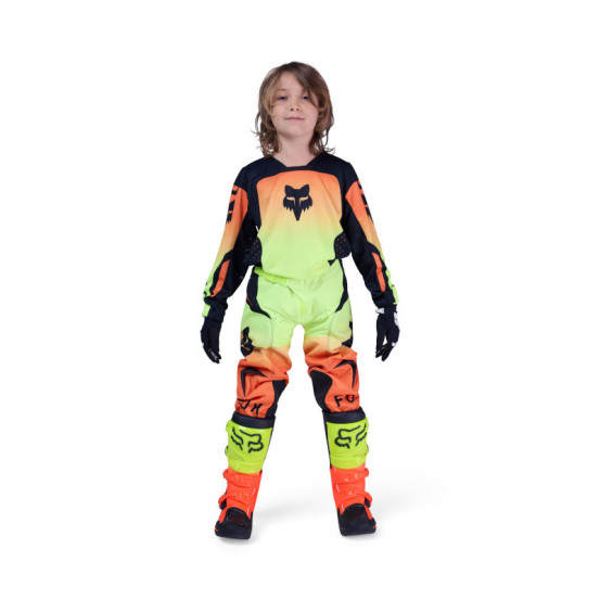 Maillot cross enfant FOX 2026 180 Shield - Jaune Fluo