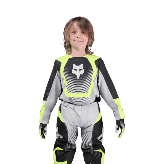 Maillot cross enfant FOX 2026 180 Collect - Gris Jaune