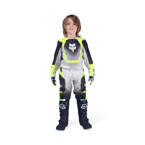 Maillot cross enfant FOX 2026 180 Collect - Gris Jaune