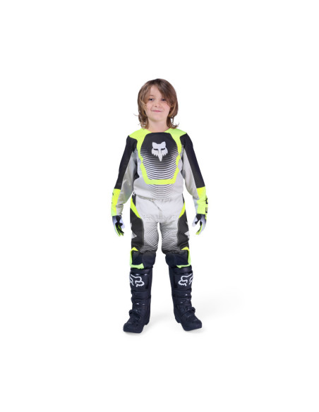 Maillot cross enfant FOX 2026 180 Collect - Gris Jaune