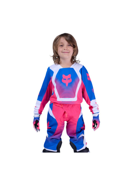 Maillot cross enfant FOX 2026 180 Collect - Bleu Rose