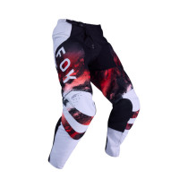 Pantalon cross FOX 2026 180 Kairos - Blanc Rouge Fluo
