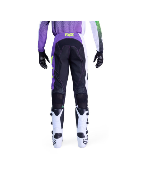 Pantalon cross FOX 2026 180 Kawasaki - Violet Blanc