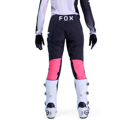 Pantalon cross femme FOX 2026 Flexair Fracture - Blanc Noir