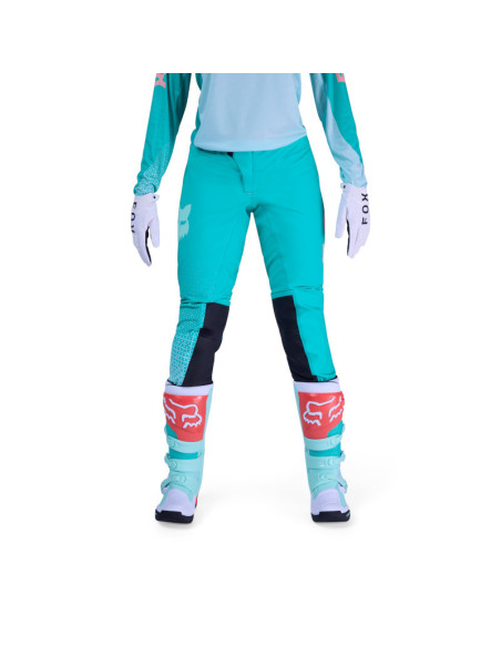 Pantalon cross femme FOX 2026 Flexair Fracture - Aqua