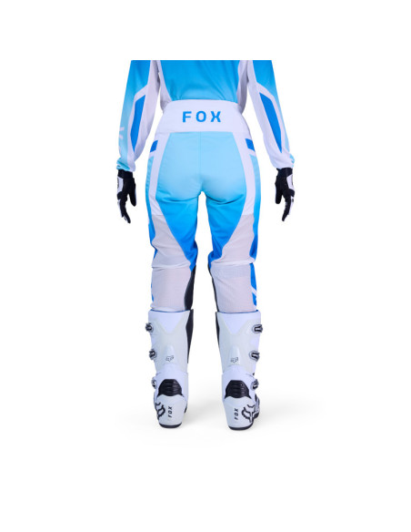 Pantalon cross femme FOX 2026 180 Shield - Blanc Bleu