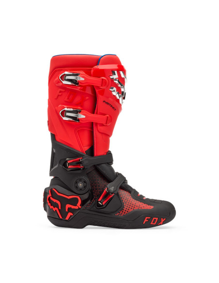 Bottes cross FOX Instinct - Rouge Fluo