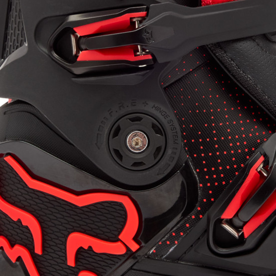 Bottes cross FOX Instinct - Rouge Fluo