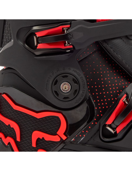 Bottes cross FOX Instinct - Rouge Fluo