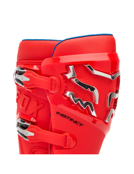 Bottes cross FOX Instinct - Rouge Fluo