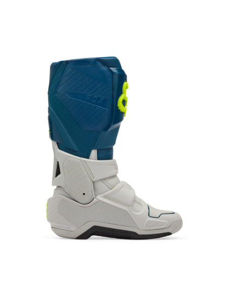 Bottes cross FOX Instinct - Bleu Jaune