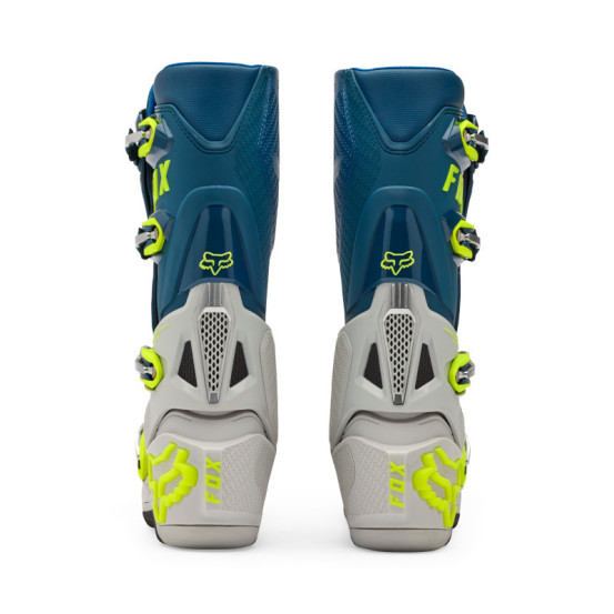 Bottes cross FOX Instinct - Bleu Jaune