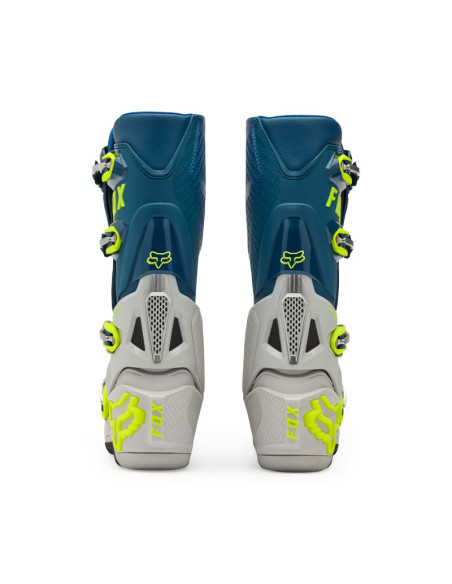 Bottes cross FOX Instinct - Bleu Jaune