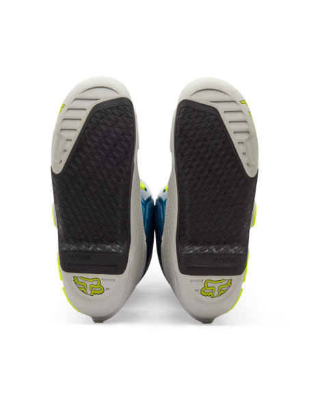 Bottes cross FOX Instinct - Bleu Jaune