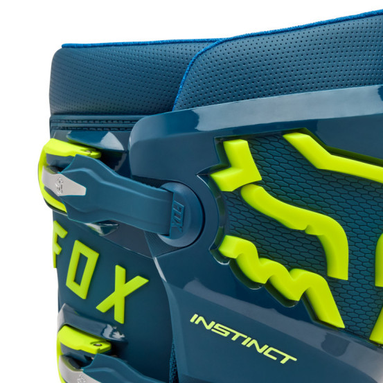 Bottes cross FOX Instinct - Bleu Jaune