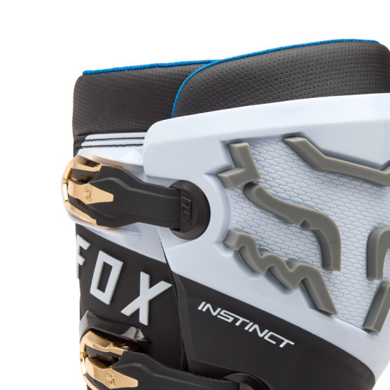 Bottes cross FOX Instinct - Blanc Noir Gris