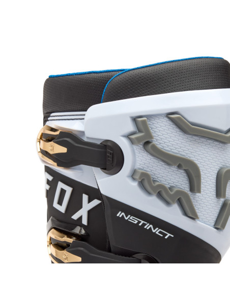 Bottes cross FOX Instinct - Blanc Noir Gris