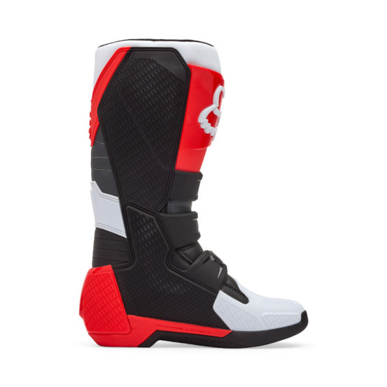 Bottes cross FOX Comp - Blanc Rouge Fluo