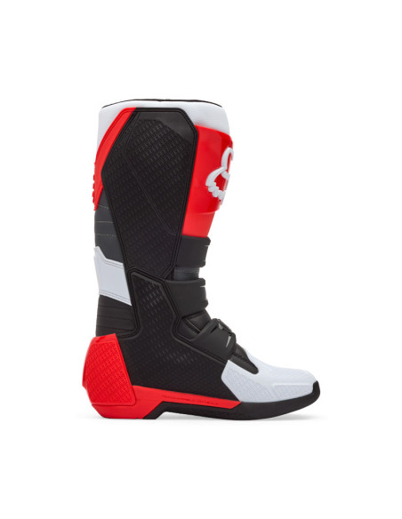 Bottes cross FOX Comp - Blanc Rouge Fluo