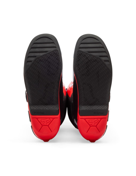 Bottes cross FOX Comp - Blanc Rouge Fluo