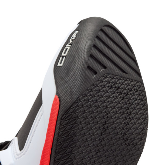 Bottes cross FOX Comp - Blanc Rouge Fluo