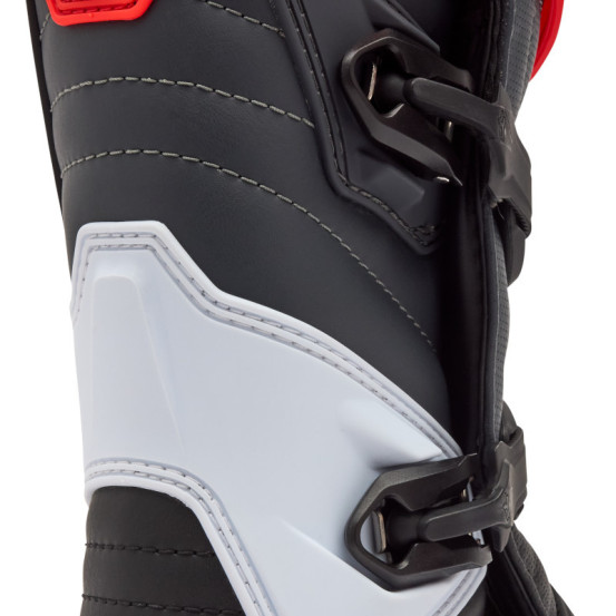 Bottes cross FOX Comp - Blanc Rouge Fluo