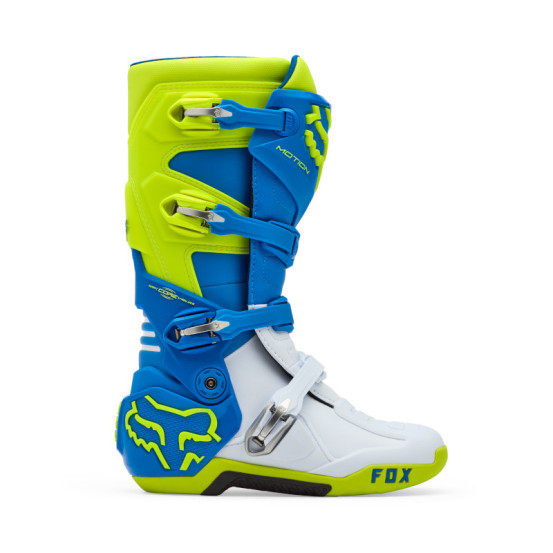 Bottes cross FOX Motion - Bleu Jaune