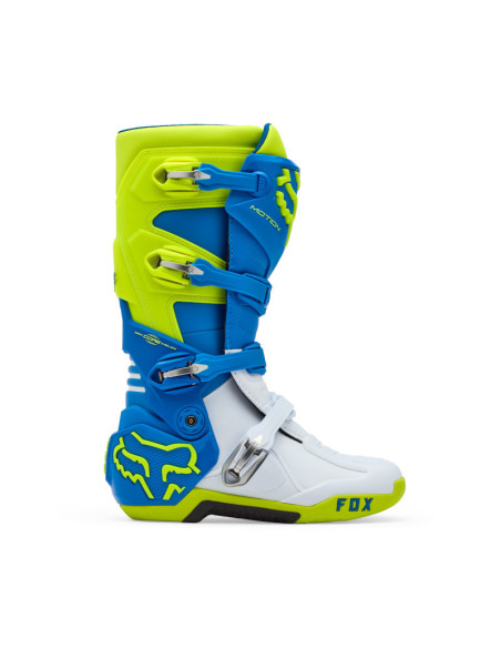 Bottes cross FOX Motion - Bleu Jaune