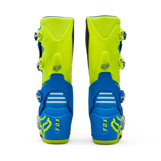 Bottes cross FOX Motion - Bleu Jaune
