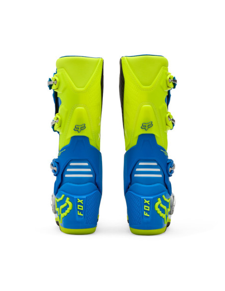 Bottes cross FOX Motion - Bleu Jaune