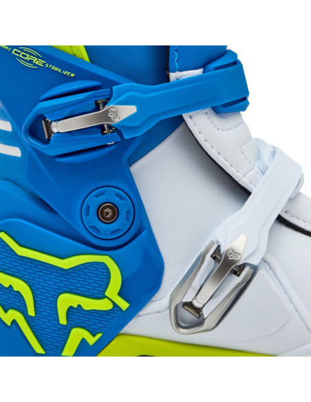 Bottes cross FOX Motion - Bleu Jaune