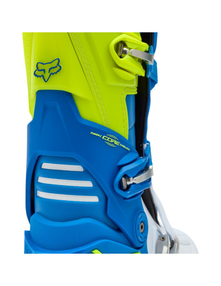 Bottes cross FOX Motion - Bleu Jaune
