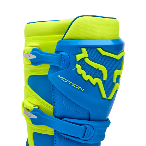 Bottes cross FOX Motion - Bleu Jaune