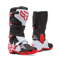 Bottes cross FOX Motion - Blanc Rouge Fluo