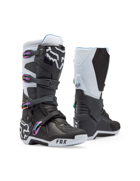 Bottes cross FOX Motion - Noir Gris Blanc