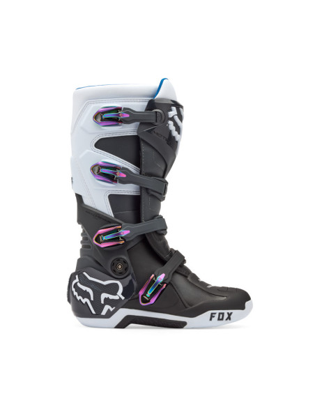 Bottes cross FOX Motion - Noir Gris Blanc