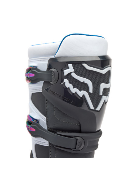 Bottes cross FOX Motion - Noir Gris Blanc