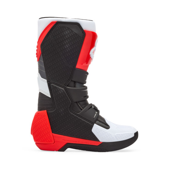 Bottes cross enfant FOX Comp - Blanc Rouge Fluo