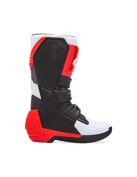 Bottes cross enfant FOX Comp - Blanc Rouge Fluo