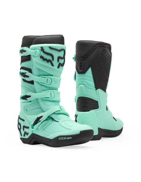 Bottes cross enfant FOX Comp - Turquoise