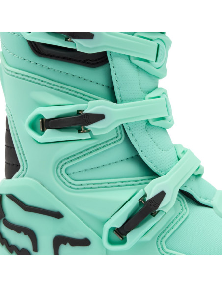 Bottes cross enfant FOX Comp - Turquoise