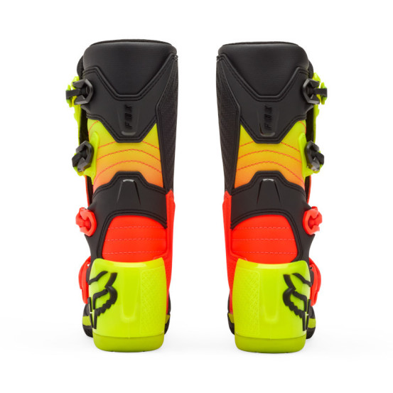 Bottes cross enfant FOX Comp - Orange Jaune